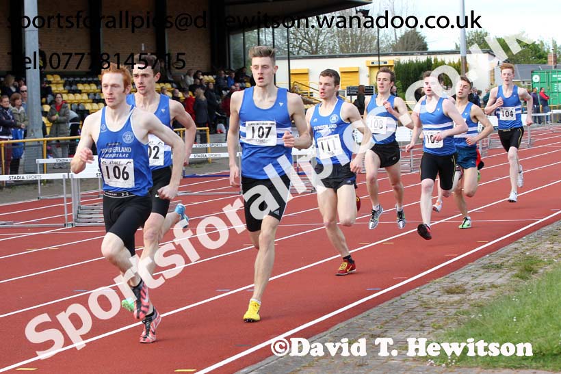 Jimmy Hedley 800 metres, North East Grand Prix, Monkton Stadium, Jarrow. Photo: David T. Hewitson/Sports for All Pics